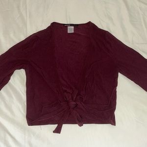 Open front Tie Crop top